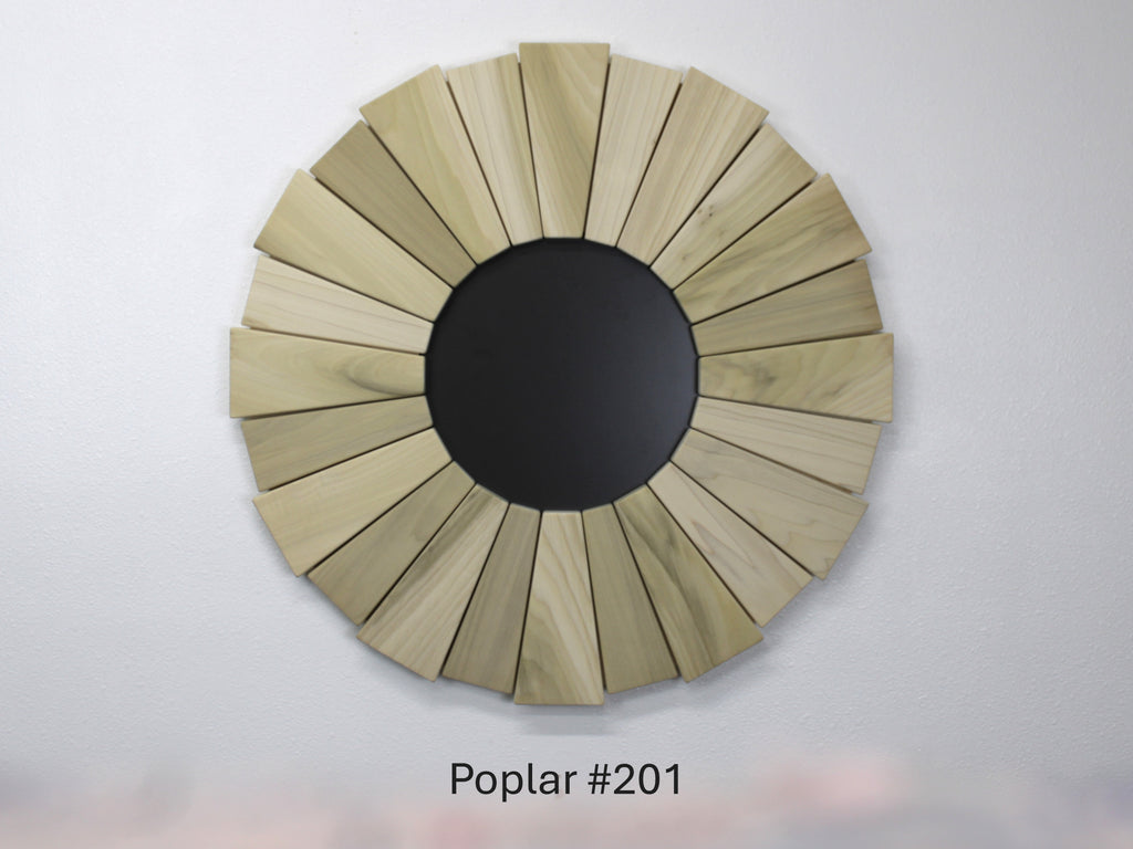 Poplar Sunburst Mirrors