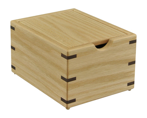 Oak Wood Recipe Box