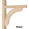 Concave 8 Wood Shelf Bracket