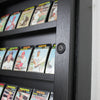 Card Display Cabinet in Walnut or Black Lacquered Oak
