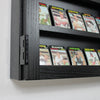 Card Display Cabinet in Walnut or Black Lacquered Oak