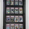 Card Display Cabinet in Walnut or Black Lacquered Oak
