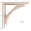 Craftsman 12 Corbel- Pre-Installed Countertops