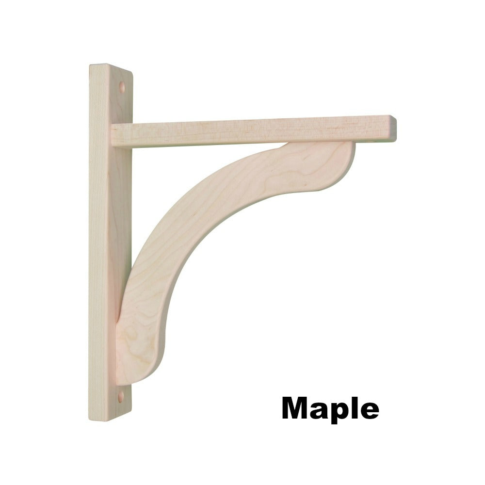 Concave 10 Wood Shelf Bracket Tyler Morris Woodworking