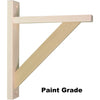 Straight 10 Wood Shelf Bracket