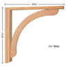 Cherry Concave 17 Corbel by Tyler Morris Woodworking