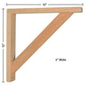 Cherry Straight 12 Corbel for Pre-Installed Countertops by Tyler Morris Woodworking