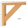 Cherry Straight 8 Corbel for Pre-Installed Countertops by Tyler Morris Woodworking